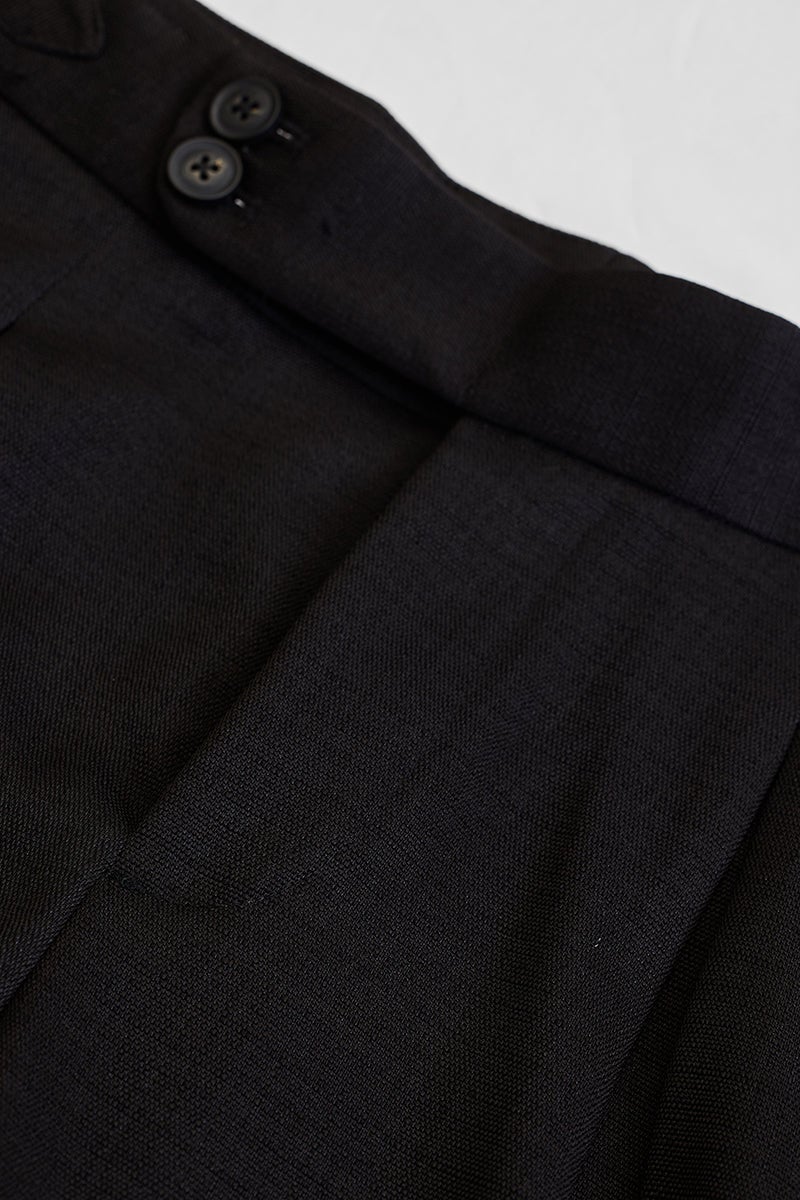 SNITCH Black Slim Fit Stretch Trousers - Image 2