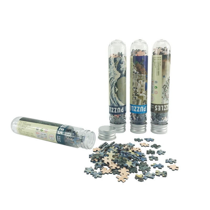 Mini Test Tube Puzzle For Adults 150 Pieces Paper Convenient Kidsren'S Educational Toy Landscape Picture Creative Birthday Gift - Image 3