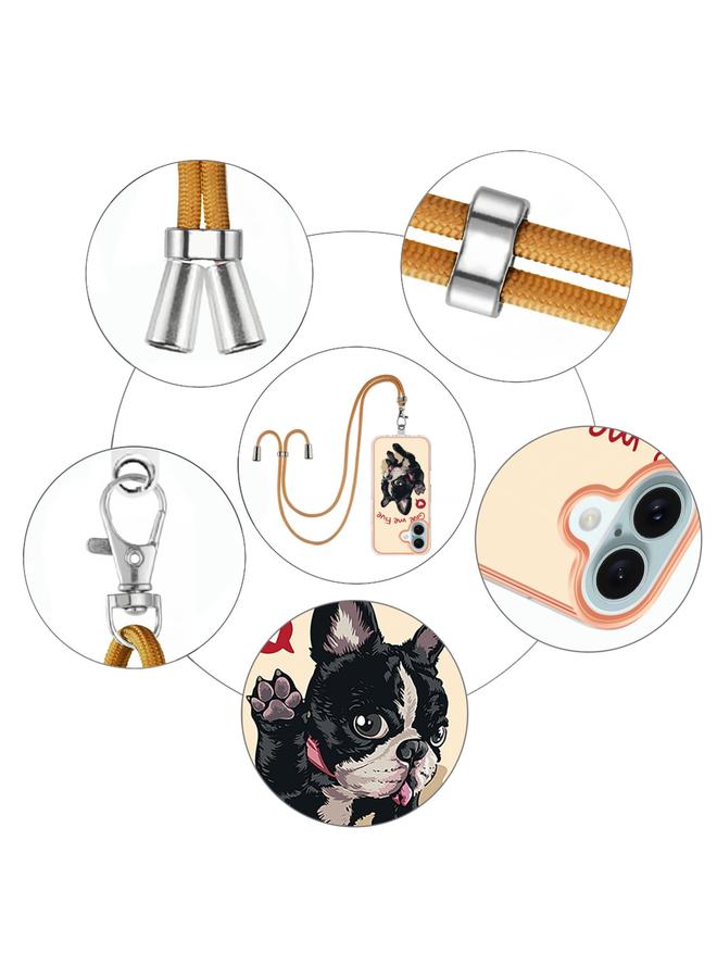 اس-توب جراب لهاتف iPhone 16 مطلي بالكهرباء من الجانبين IMD مع حبل - Image 5