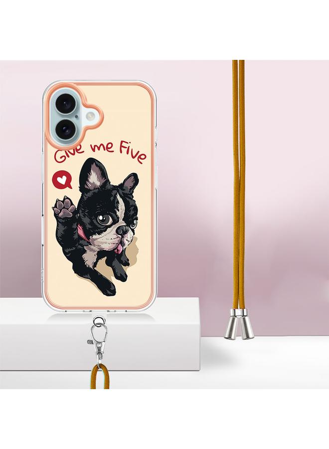 اس-توب جراب لهاتف iPhone 16 مطلي بالكهرباء من الجانبين IMD مع حبل - Image 3