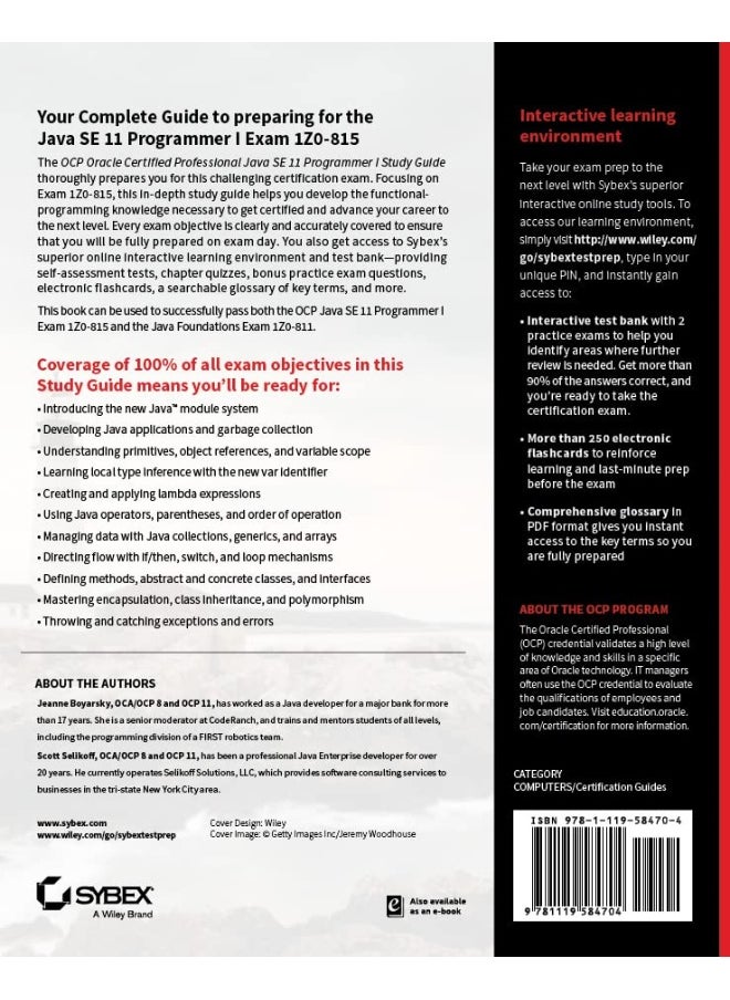 null - OCP Oracle Certified Professional Java SE 11 Programmer I Study Guide: Exam 1Z0-815 - Image 1