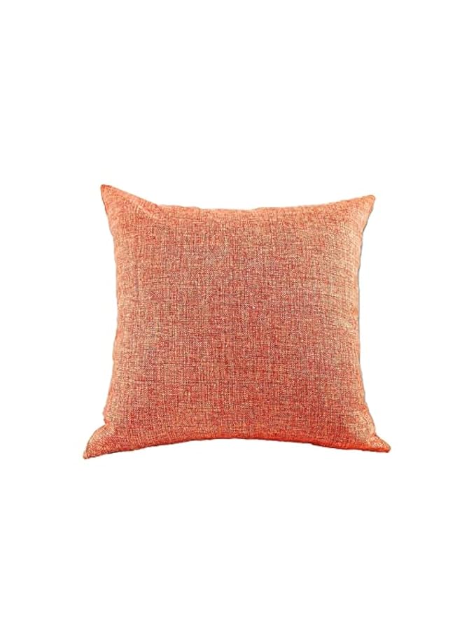 erorex Light Orange Linen Decorative Solid Filled Cushion 45X45Cm Am. Dc8025102570404 Kun - Image 1