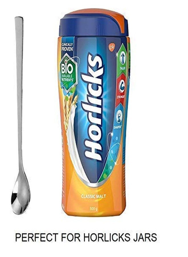 VishList Stainless Steel 4 Pcs Soda Spoons/Horlicks Spoon/Milkshake Spoon/Bar Spoon, Elegant, Durable, Dishwasher Safe – Ideal for Juices, Cocktails, Ice Cream, and Everyday Dining 8.5 inch- Set of 4 - Image 4