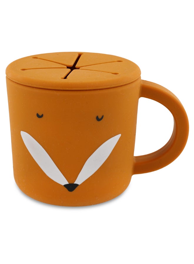 Trixie Silicone Snack Cup With Handle - Mr. Fox - Image 1