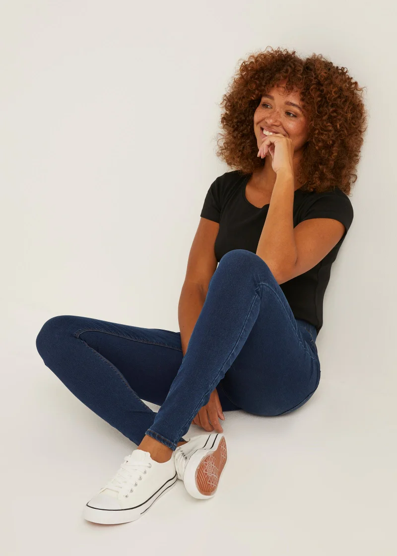 Matalan  Rosie Dark Wash Pull On Jeggings for Women | Best Price UAE
