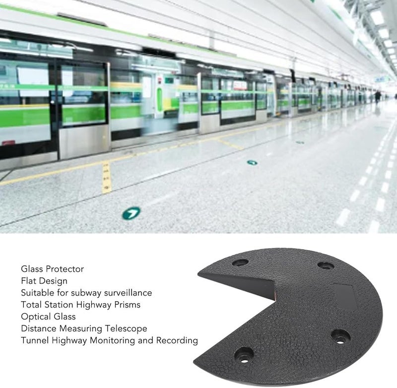 Survey Road Monitoring Prism Round Disc ABS Material 12 7mm Diameter 500m Range Flat Design - Image 4