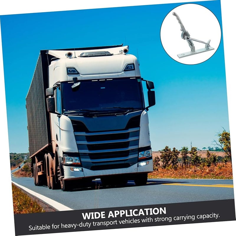 Heavy Duty Trailer Hasp Coupler Lock Durable Spring Locking Buckle Easy Install Hitch Lock - Image 5