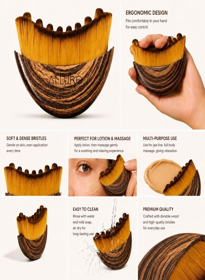 Allure Premium Lymphatic Contour Face Brush for Facial Sculpting, Jawline Definition & Skin Relaxation - Image 5