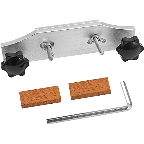 Yootones Aluminium Alloy Guitar Bridge Clamp Set with Cork Gasket L-Wrench Repair Tool Compatible with Classical Acoustic Guitar Accessory Luthier Tools - Image 1