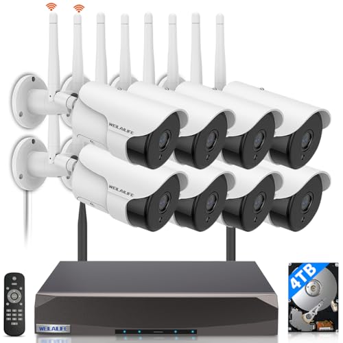 WEILAILIFE 【130° Wide-Angle & 2-Way Audio】 Outdoor Wireless Security Camera System, WiFi Video Surveillance, Home Security Cameras - Image 1