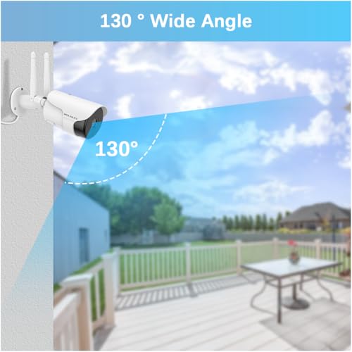 WEILAILIFE 【130° Wide-Angle & 2-Way Audio】 Outdoor Wireless Security Camera System, WiFi Video Surveillance, Home Security Cameras - Image 2