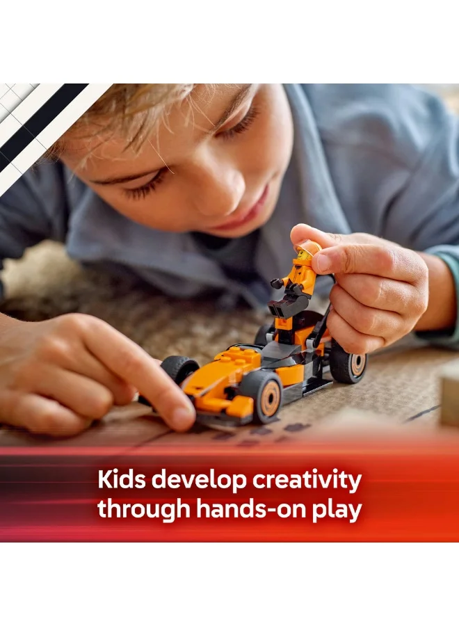LEGO City F1® Driver with McLaren Race Car Mini Vehicle Toy Playset 60442 (86) Pieces