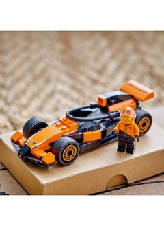 LEGO City F1 Driver with McLaren Race Car - Formula 1 Building Toy with a Racing Driver Minifigure - Small Birthday Gift Idea for 6+ Year Old Boys & Girls or Adult Motorsport Fans - 60442 (86 pieces)  - Image 5
