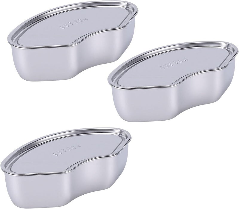 3 Pcs Fan Shaped Steaming Box Divided Steaming Tray 304 Stainless Steel for Kitchen Cooking with Stackable Design Even Heating - Image 2