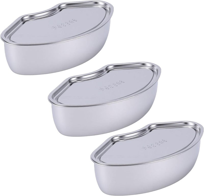 3 Pcs Fan Shaped Steaming Box Divided Steaming Tray 304 Stainless Steel for Kitchen Cooking with Stackable Design Even Heating - Image 4
