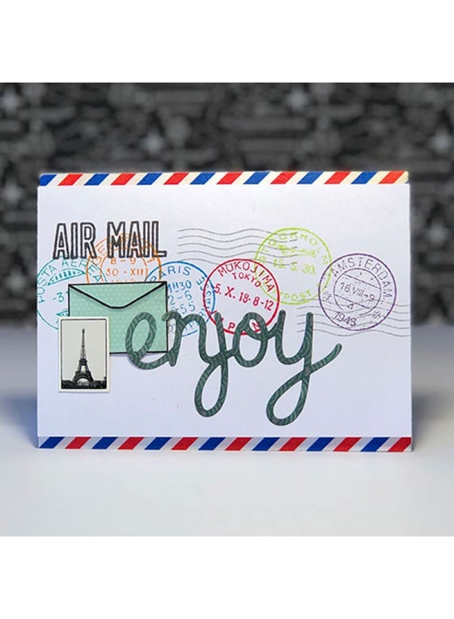 CYFUN DESIGN Various City Commemorative Air Mail Stamp for Card Making DIY Scrapbooking  New York Sydney Tokyo Paris  Clear Rubber Seal Stamping Stamp for Paper Crafting Handmade Crafts Album Decor - Image 3
