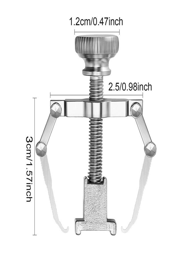 Mudder 2 Pieces Ingrown Toenail Lifter Ingrown Toenail Tool Toe Clamp Stainless Steel Foot Care Tool for Paronychia (Silver) - Image 2