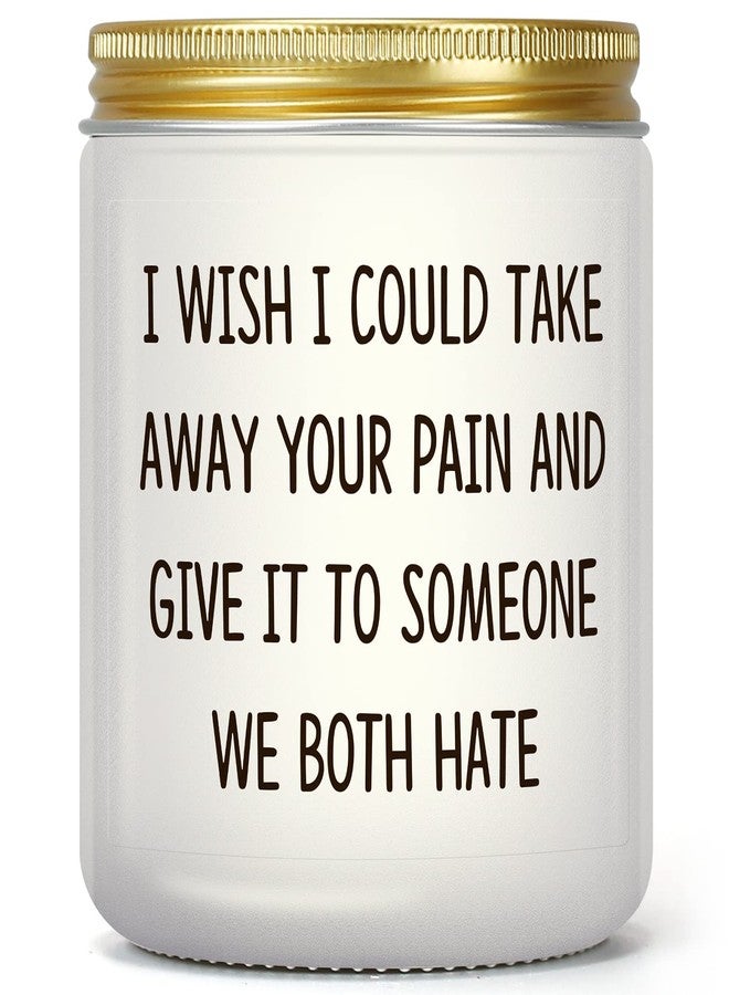 PARDIEUR Get Well Soon Gifts for Women Men, Funny Present for Her Him After Surgery, Feel Better Gift for Mom Sick Friends, Grieving, Divorce, Sorry for Your Loss, Take Your Pain Candle - Image 1
