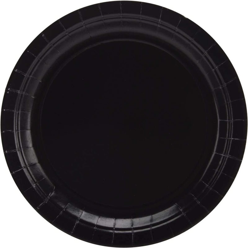 Creative Converting Touch of Color Dinner Plate, 9", Black Velvet - Image 1