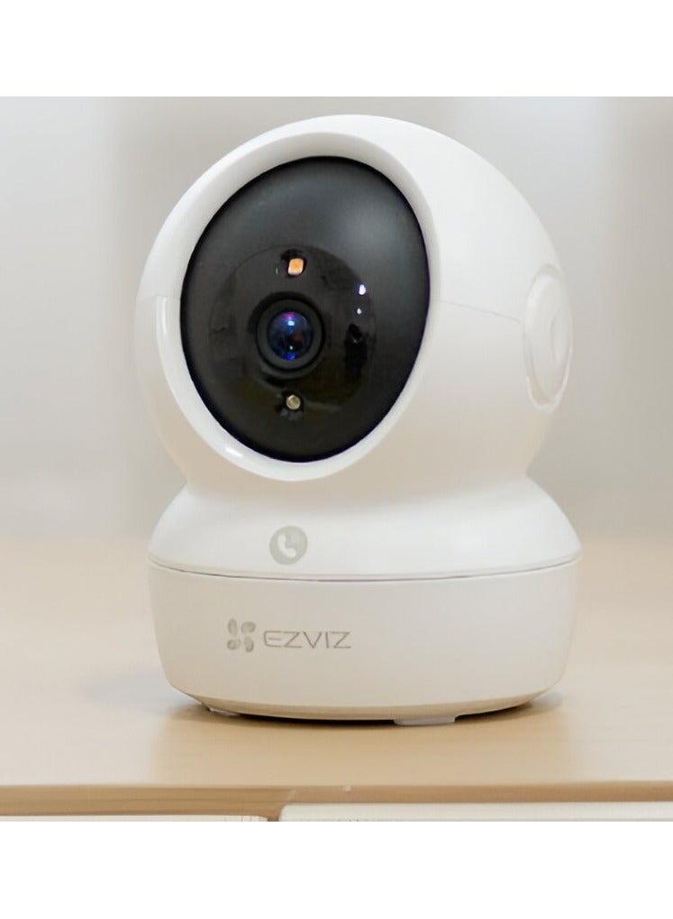 EZVIZ H6C Pro 4K Ultra HD Smart Home Security Camera with AI Detection, Color Night Vision, Two-Way Audio, and Weatherproof Design | CS-H6c-8WF - Image 1