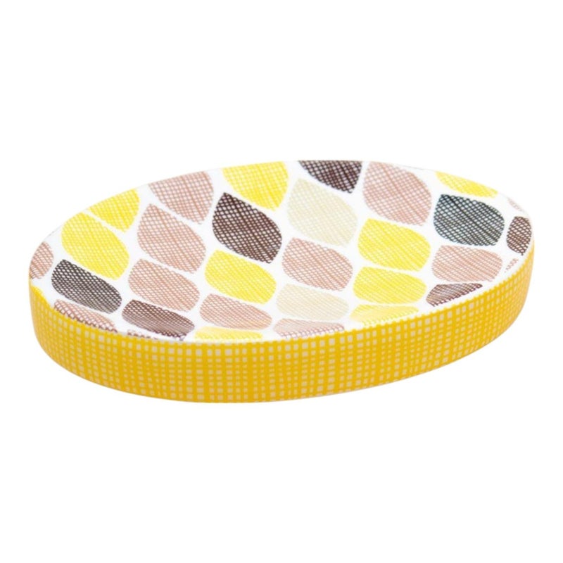 Kookee Ceramic Soap Holder, Durable & Stylish Soap Dish for Bathroom & Kitchen (1 Piece) Multi (08221-SH) - Image 1