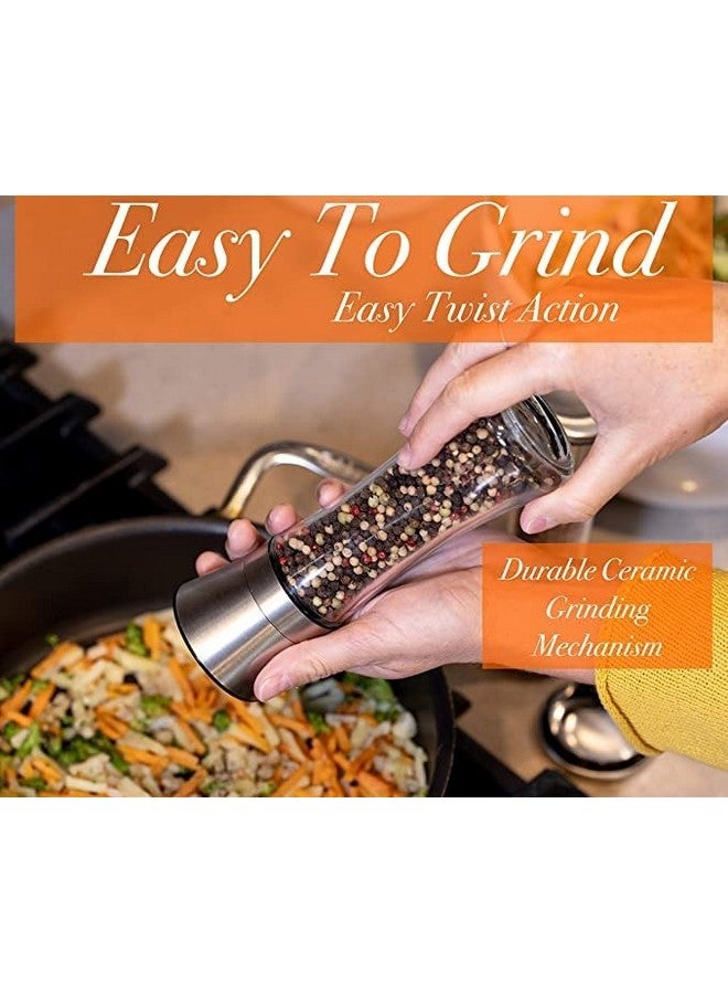 Yinikiz Yinikiz 2-in-1 Salt and Pepper Grinder/Crusher with Adjustable Coarseness - Mill Shaker for Perfect Seasoning - 1 Piece  - Image 2