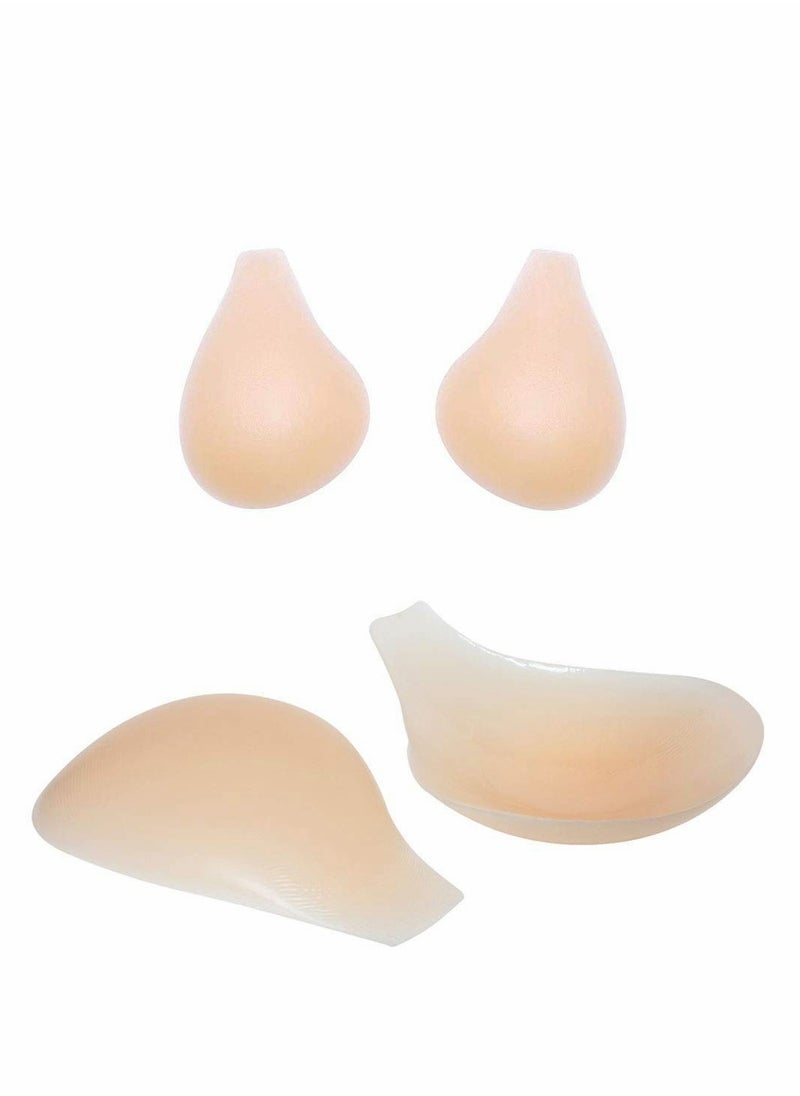SYOSI - Adhesive Silicone Lift Bra, Reusable Stick Invisible Nipple Covers,Strapless Invisible Silicone Adhesive Bra,Backless Deep V for Women(2 PCS) - Image 1