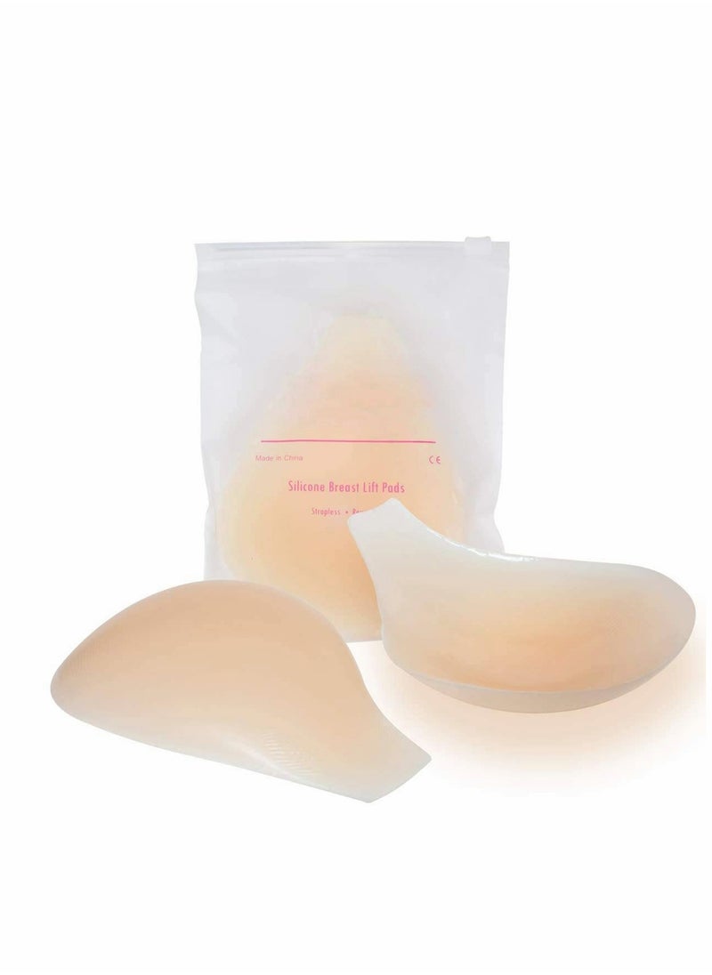 SYOSI - Adhesive Silicone Lift Bra, Reusable Stick Invisible Nipple Covers,Strapless Invisible Silicone Adhesive Bra,Backless Deep V for Women(2 PCS) - Image 1