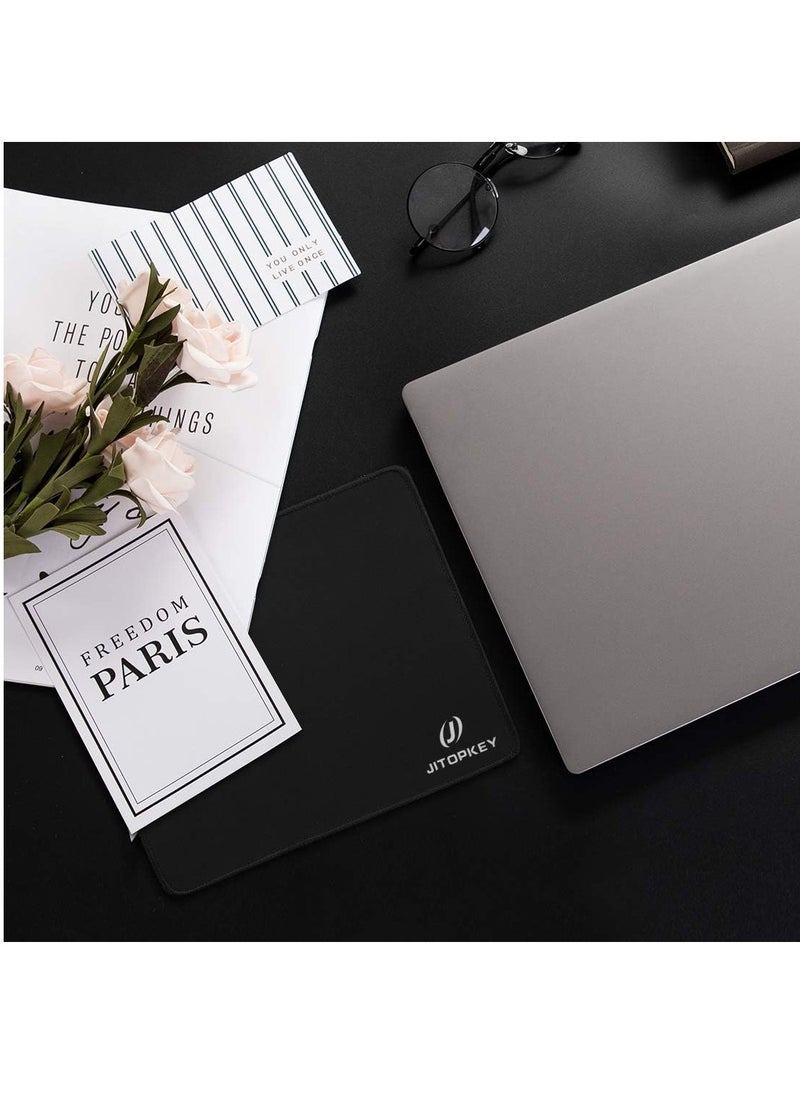 JITOPKEY - Mouse Pad with Stitched Edge, Size 260X210X2MM Premium and Portable Textured Mouse Mat, Non-Slip Rubber Base Mousepad for Laptop, Computer & PC - Image 1