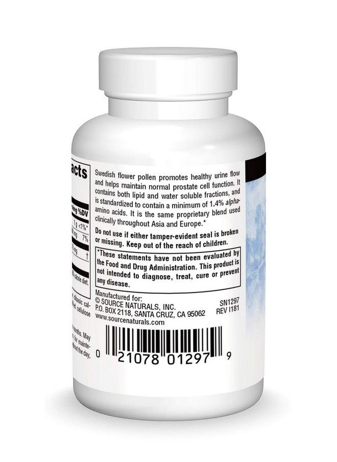 Source Naturals - Swedish Flower Pollen Extract Supplement 90 Tablets - Image 1