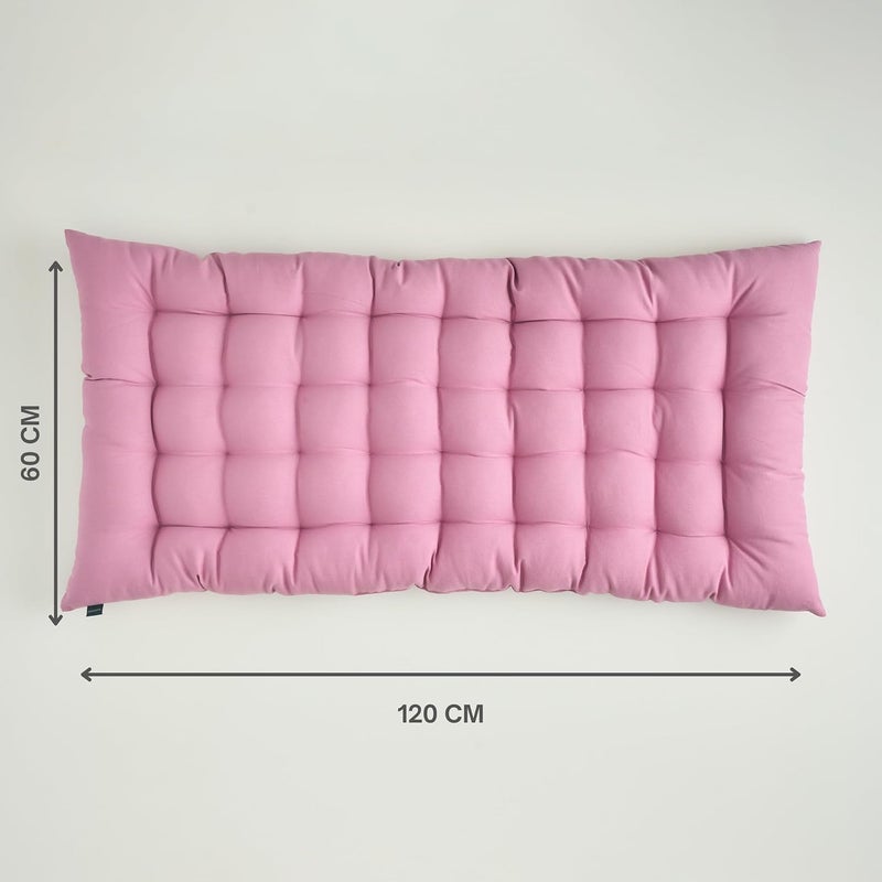SKANDA FAB فرشة أرضية قطنية مقاس 60×120 سم، راحة فاخرة وحشوة من الألياف الدقيقة للتأمل | وسادة مقعد | للأطفال | وسادة أرضية | للحيوانات الأليفة | وسادة جلوس أرضية | وسادة كرسي | لون أرجواني (عبوة من 2) - Image 2