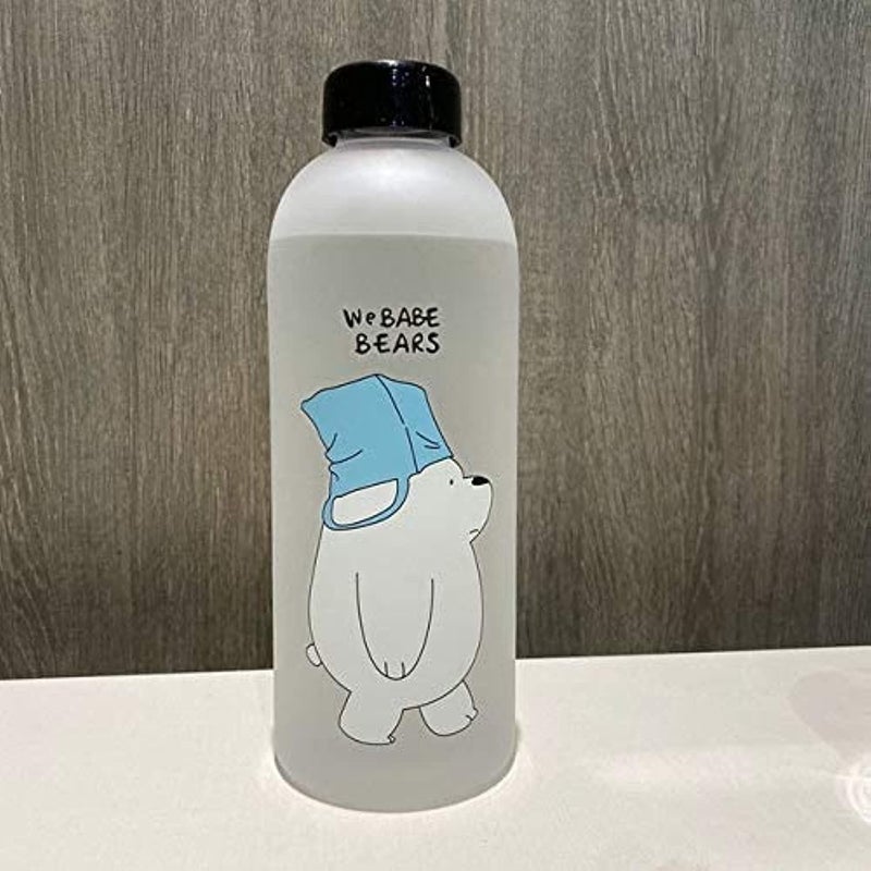 ALKAYAN Bear Water Bottle - 1 Liter Capacity - Food Grade - Hard Plastic - Image 1
