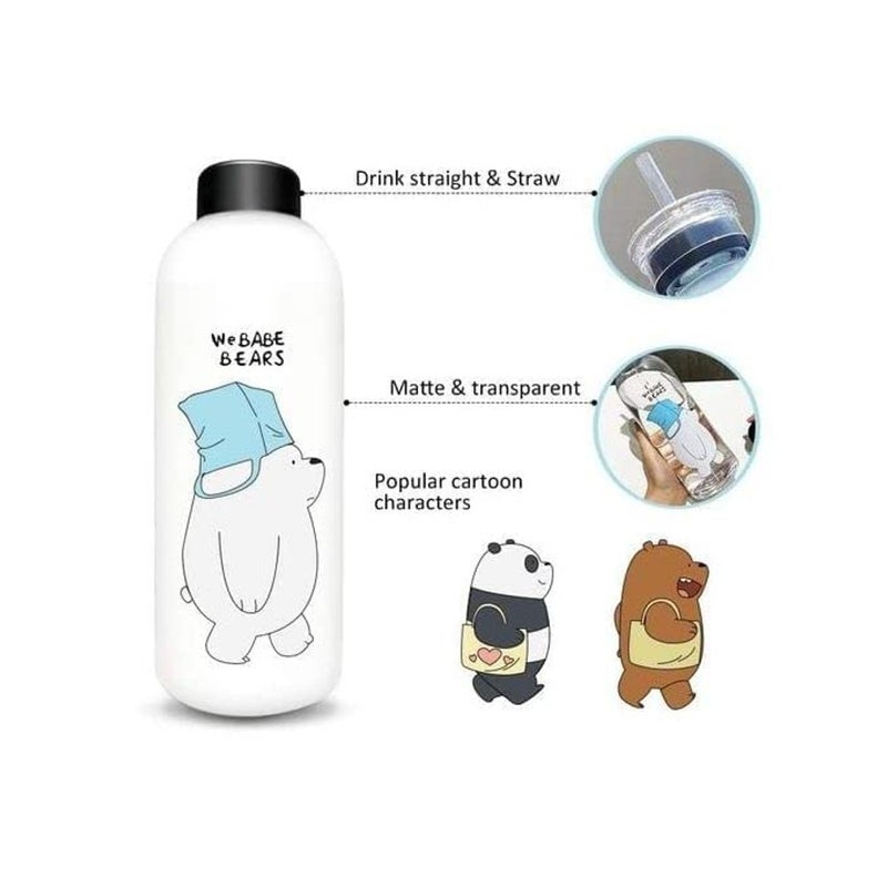 ALKAYAN Bear Water Bottle - 1 Liter Capacity - Food Grade - Hard Plastic - Image 3