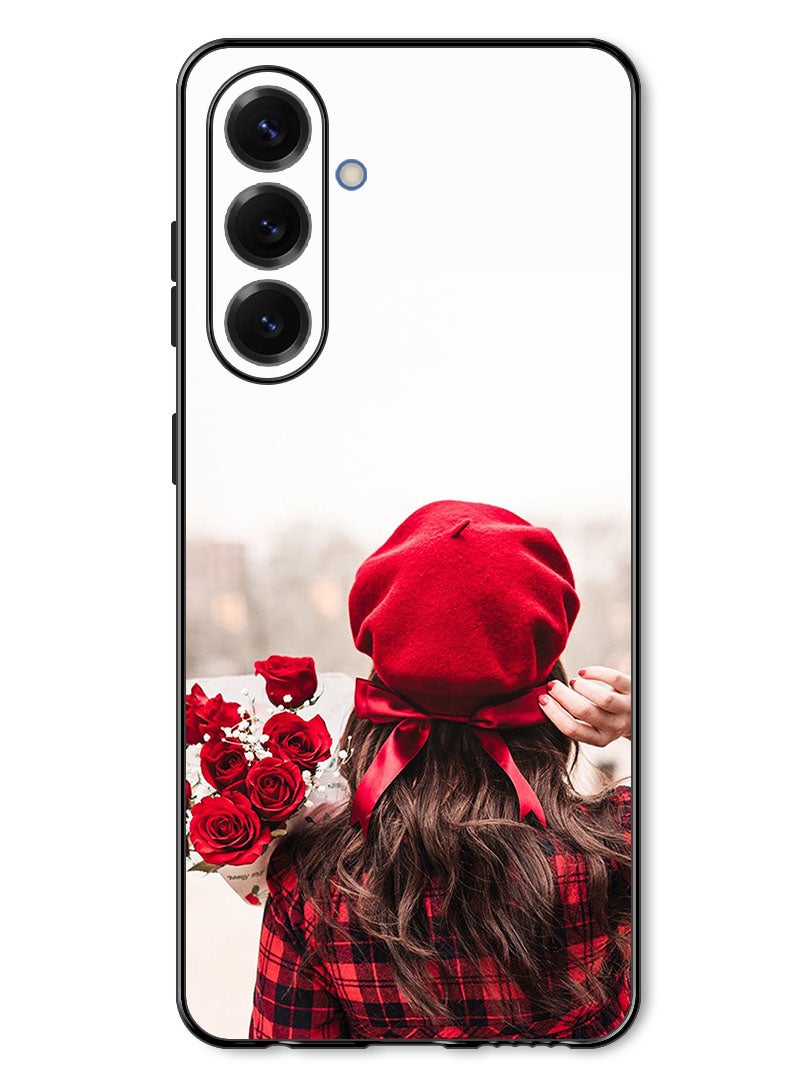 Theodor Case Compatible with Samsung Galaxy A17/ M17 6.7 Inch Protection Shockproof Bumper Cover Holding Flowers - Image 1