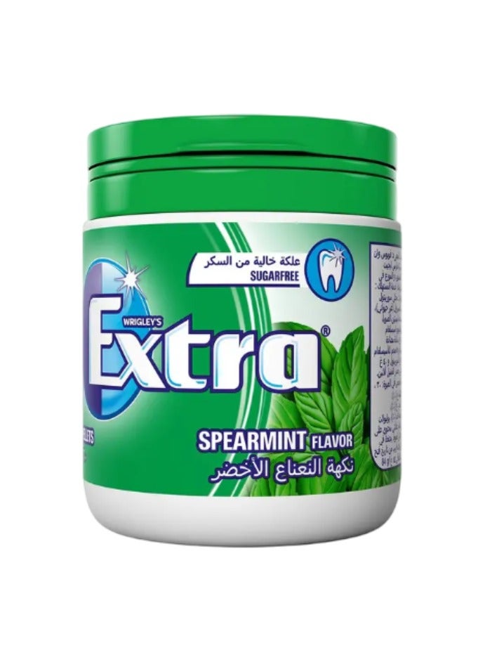 Extra Sugar-free Green Mint Flavored Gum, 60 Pieces, 84 Grams  - Image 1