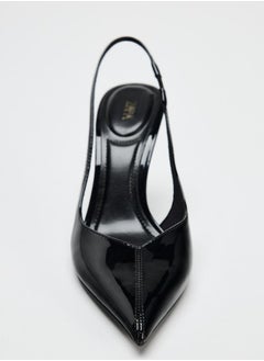 Zara Patent effect slingback shoes  - Image 2