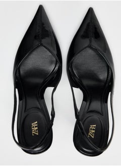 Zara Patent effect slingback shoes  - Image 4