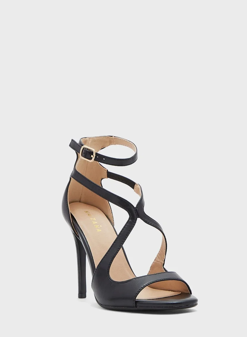 Khizana Curved Strap Ankle Strap Sandal