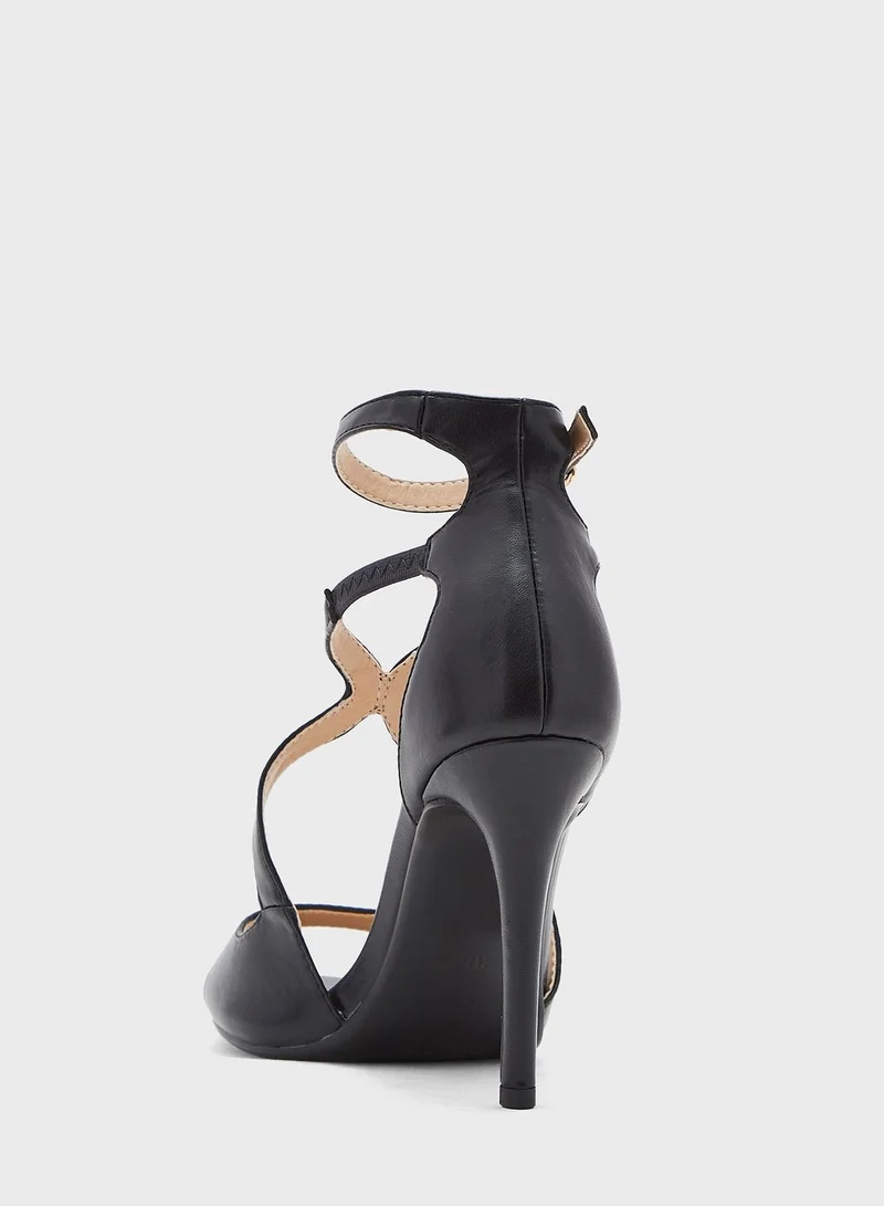 Khizana Curved Strap Ankle Strap Sandal