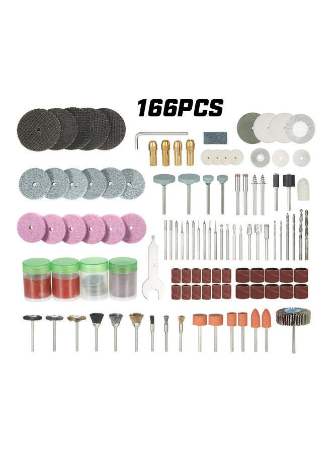 NIBEMINENT 166-Piece Sanding Polishing Accessories Multicolour - Image 1