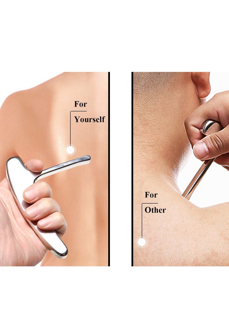 Suntown Stainless Steel Trigger Point Massage Tool Deep Tissue Massage Reflexology Massage Tools for Myofascial Release Relief Pain Acupoint Search Massage - Image 2