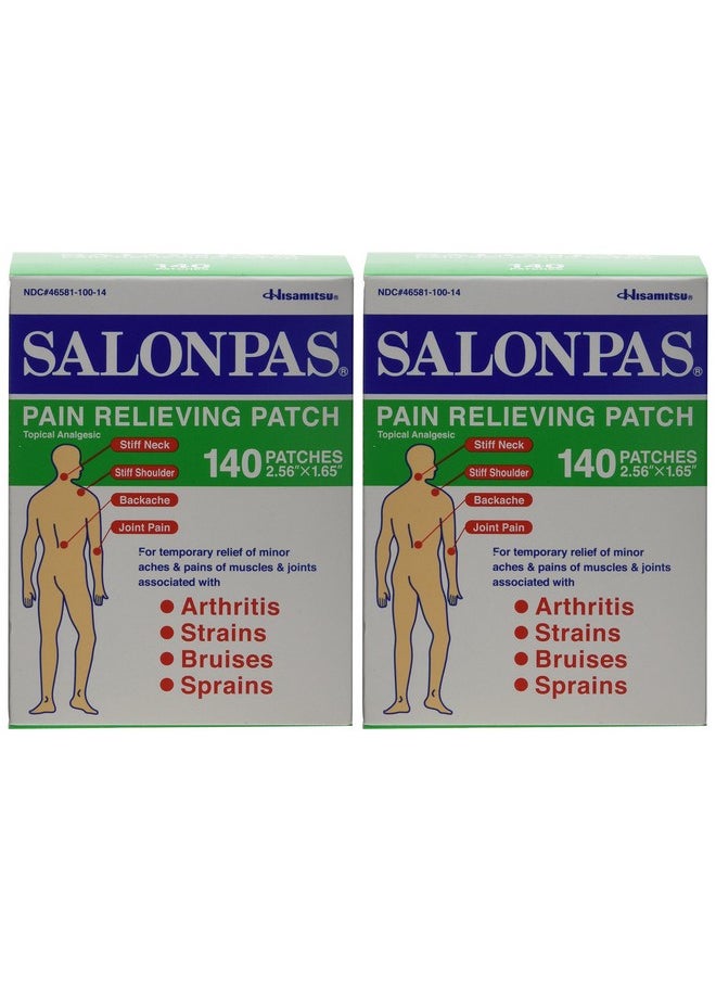 Salonpas Pain Relieving Patch, 140 Patches (2 Pack)  - Image 1