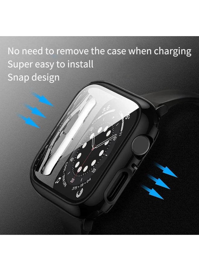 Case With Screen Compatible With Apple Watch Series 10/11 46mm Coverage Hard Pc Blue - Image 5