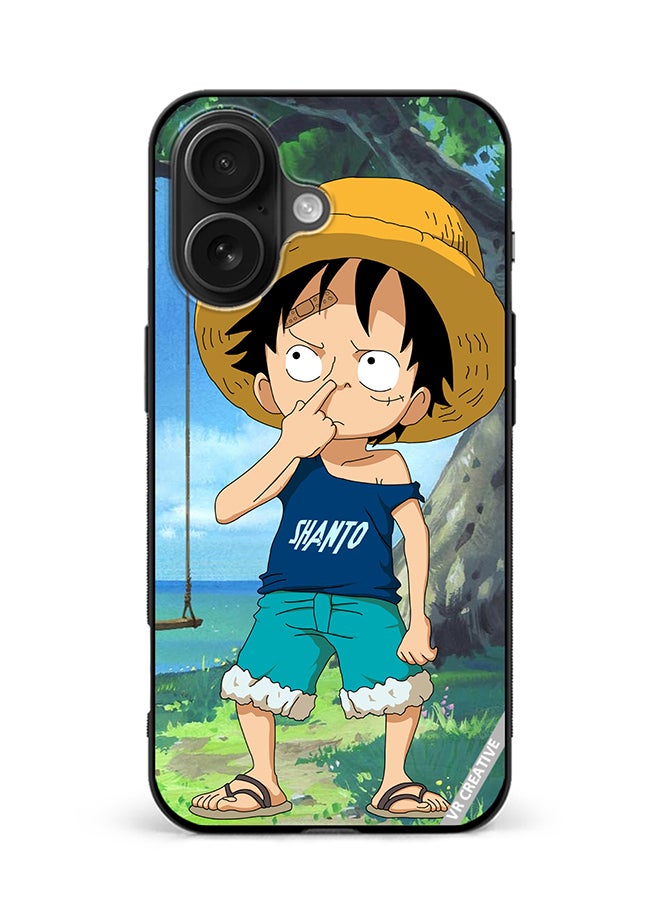 VR CREATIVE Protective Case Cover For Apple iPhone 16 Monkey Dluffy Design Multicolour