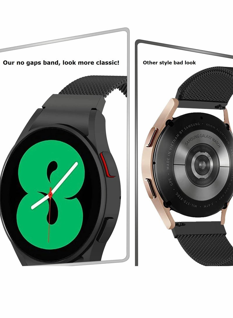 Seamless Metal Mesh Bands for Samsung Galaxy Watch 5 and 4, Replacement Strap for 40mm, 44mm, Classic 46mm and 42mm - Image 3