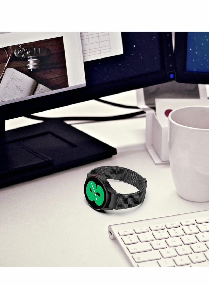 Seamless Metal Mesh Bands for Samsung Galaxy Watch 5 and 4, Replacement Strap for 40mm, 44mm, Classic 46mm and 42mm - Image 4