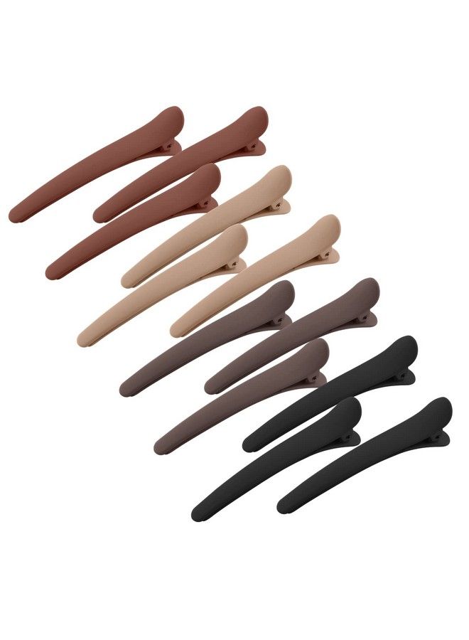 YISSION 12 Pcs Hair Clips For Styling Sectioning Yission 3.1 Inch Matte Alligator Hair Clips Hair Barrettes No Crease Duck Billed Hair Clip Hair Styling Accessories For Women Girls - Image 1