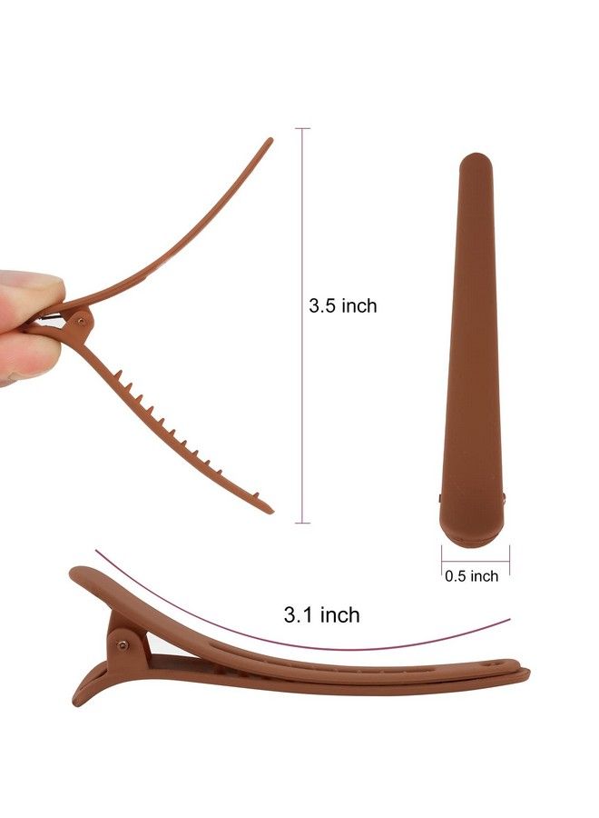 YISSION 12 Pcs Hair Clips For Styling Sectioning Yission 3.1 Inch Matte Alligator Hair Clips Hair Barrettes No Crease Duck Billed Hair Clip Hair Styling Accessories For Women Girls - Image 3