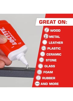 Loctite Extreme Glue Strong All Purpose Glue For Wood Metal Leather Plastic And More Dries Clear 1.62 Oz Tube 1 Pack  - Image 3