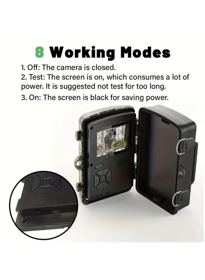 1pc 720P HD Trail Camera With 2 Inch Screen Night Vision 32GB Card - Image 4